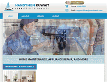 Tablet Screenshot of handymenkuwait.com